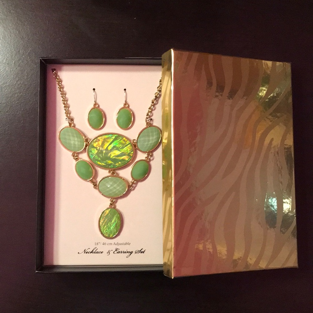 Necklace and earrings
